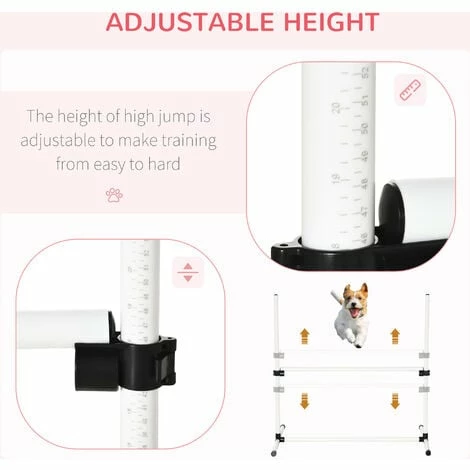 PawHut Canine Agility Set Dog High Jump Training Exercise Obstacles Set PawHut Canine Agility Set Dog High Jump Training Exercise Obstacles Set -PawHut Shop 6232668 4