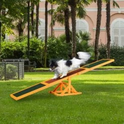 PawHut 1.8m Wooden Pet Seesaw Activity Dog Training Agility Equipment Pet Supplies -PawHut Shop 6232671 3