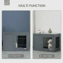 PawHut Furniture-Style Dog Crate W/ Two Lockable Doors, For Small & Medium Dogs -PawHut Shop 63681885 4