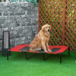 PawHut Elevated Dog Bed Cooling Raised Pet Cot For Indoor Outdoor Use, X Large -PawHut Shop 65634045 3