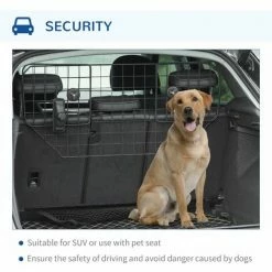 PawHut Car Dog Guard Mesh Boot Barrier Pet Headrest Travel, 90-120W X 40.5H Cm -PawHut Shop 65976054 5