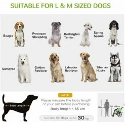 PawHut Two-In-One Dog Bicycle Trailer W/ Safety Leash, Reflectors - Green -PawHut Shop 66950628 5