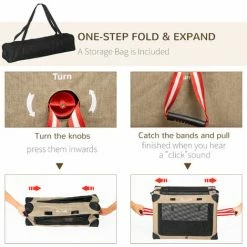 PawHut Collapsible Dog Crate Foldable Pet Carrier For Cats Small Dog 65x45x45cm 4 PawHut Collapsible Dog Crate Foldable Pet Carrier For Cats Small Dog 65x45x45cm -PawHut Shop 67439255 5