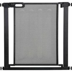 PawHut Pressure Fit Safety Gate For Stairs W/ Auto Close 75-82 Cm - Black