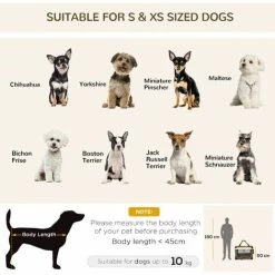 PawHut 70cm Foldable Pet Carrier W/ Cushion For Mini Dogs And Cats - Brown -PawHut Shop 69662182 4