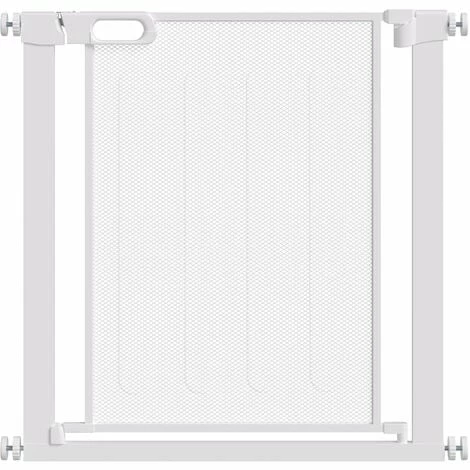 PawHut Pressure Fit Safety Gate for Stairs w/ Auto Close 75-82 cm - White PawHut Pressure Fit Safety Gate For Stairs W/ Auto Close 75-82 Cm - White -PawHut Shop 71345794 1